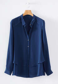 Double-layer shirt, Cobalt, webstill