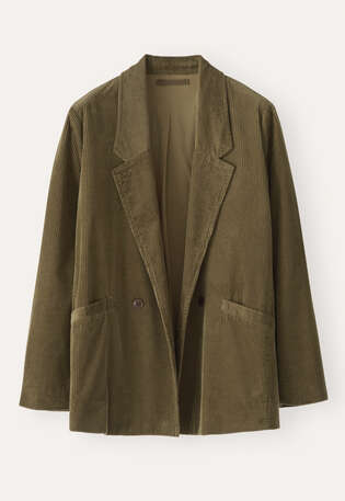 Double-breasted jacket, Moss green, webstill