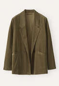 Double-breasted jacket, Moss green, webstill