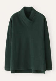 Shawl collar tunic, Dark forest, webstill