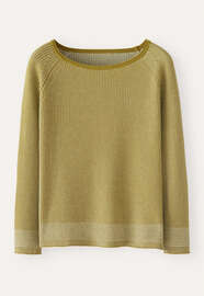 Two-toned rib sweater, Lichen, webstill