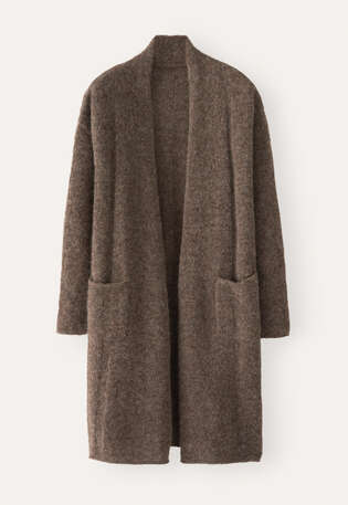 Edge-to-edge cardigan, Soft brown, webstill