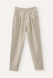 Tapered trousers, Pale taupe, webstill