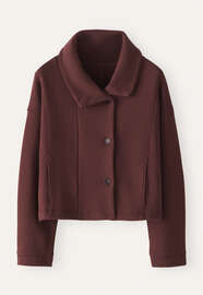 Jersey jacket, Aubergine, webstill