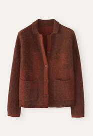Jacquard jacket, Garnet red, webstill