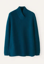 Long ribbed sweater, Dark teal, webstill