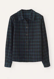 Checked shirt, Dark blue, webstill