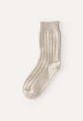 Ribbed socks, Soft grey, webstill