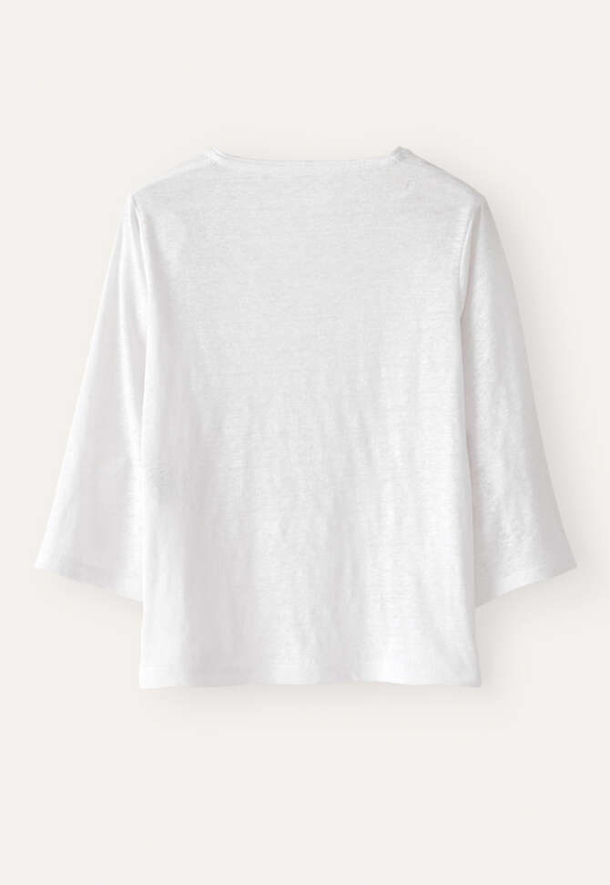 Kimono-style-sleeve jersey top, White, completeTheLook