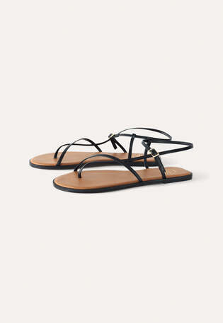 Multi-straps sandals, Black, webstill