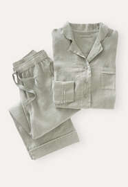 Laundered pyjamas, Grey sage, webstill