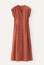 Button-through dress, Chilli orange, webstill