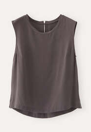 Sleeveless top, Mink brown, webstill