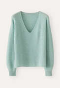 V-neck sweater, Soft jade, webstill