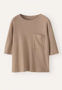 Pocket-detail T-shirt, Wheat, webstill