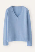 V-neck sweater, Aqua sky, webstill