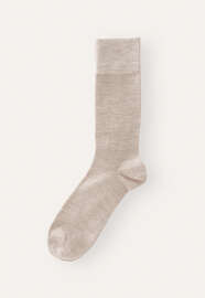 Fine-knit socks, Natural, webstill