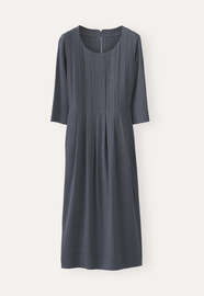 Scoop-neck dress, Dark grey, webstill