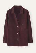Cord overshirt, Damson, webstill