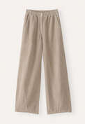 Cord dart-hem trousers, Oatmeal, webstill