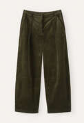 Barrel-leg trousers, Dark pine, webstill