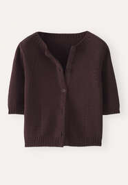 Short-sleeve cardigan, Fig, webstill