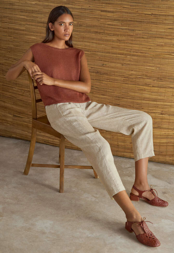 Knitted top, Brown chilli, completeTheLook