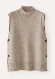 Sleeveless sweater, Pale natural, webstill
