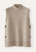 Sleeveless sweater, Pale natural, webstill