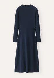 Knitted dress, Midnight, webstill