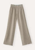 Wide-leg trousers, Aqua khaki, webstill