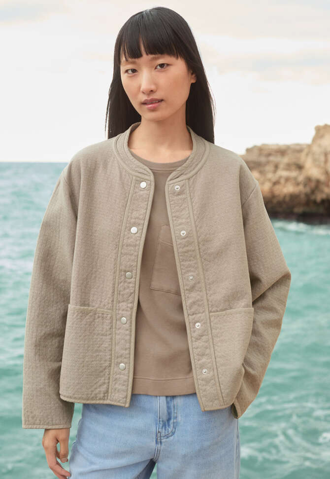 Double-cloth jacket, Stone, completeTheLook