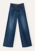 Wide-leg jeans, Mid blue wash, webstill