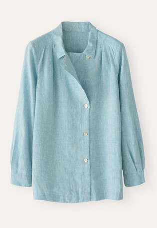 Collar and revere shirt, Pale ocean, webstill