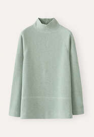 Funnel-neck tunic, Aqua mint, webstill