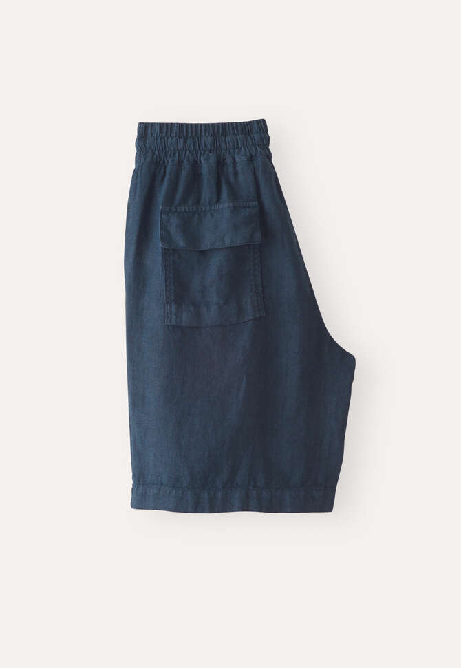 Tie-waist shorts, Dark denim, completeTheLook