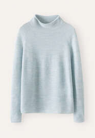 High-neck sweater, Aqua mint, webstill