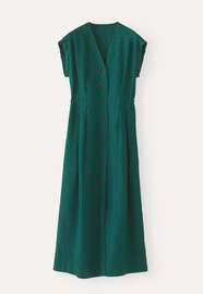Button-through dress, Bottle green, webstill