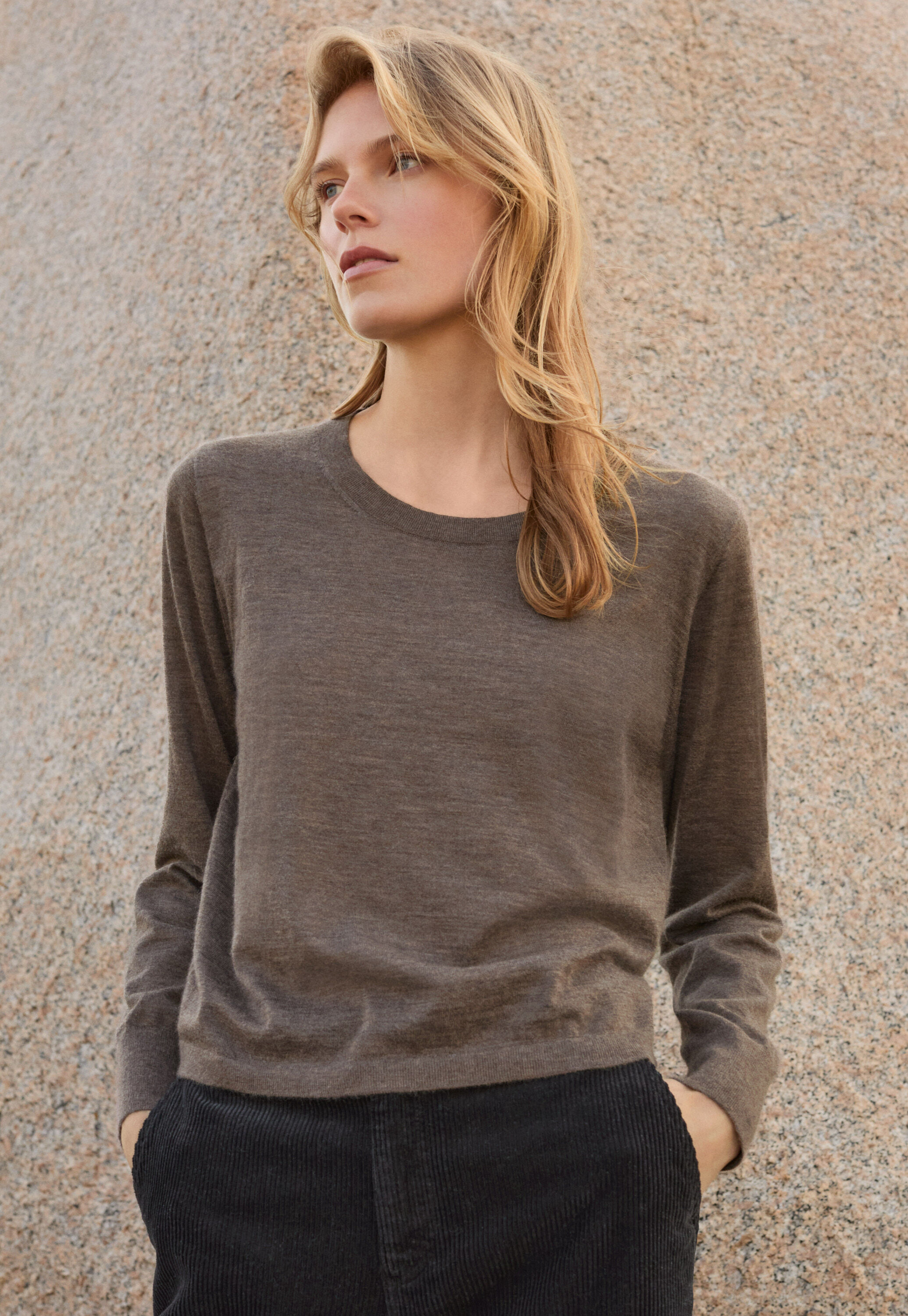 Funnel-neck sweater