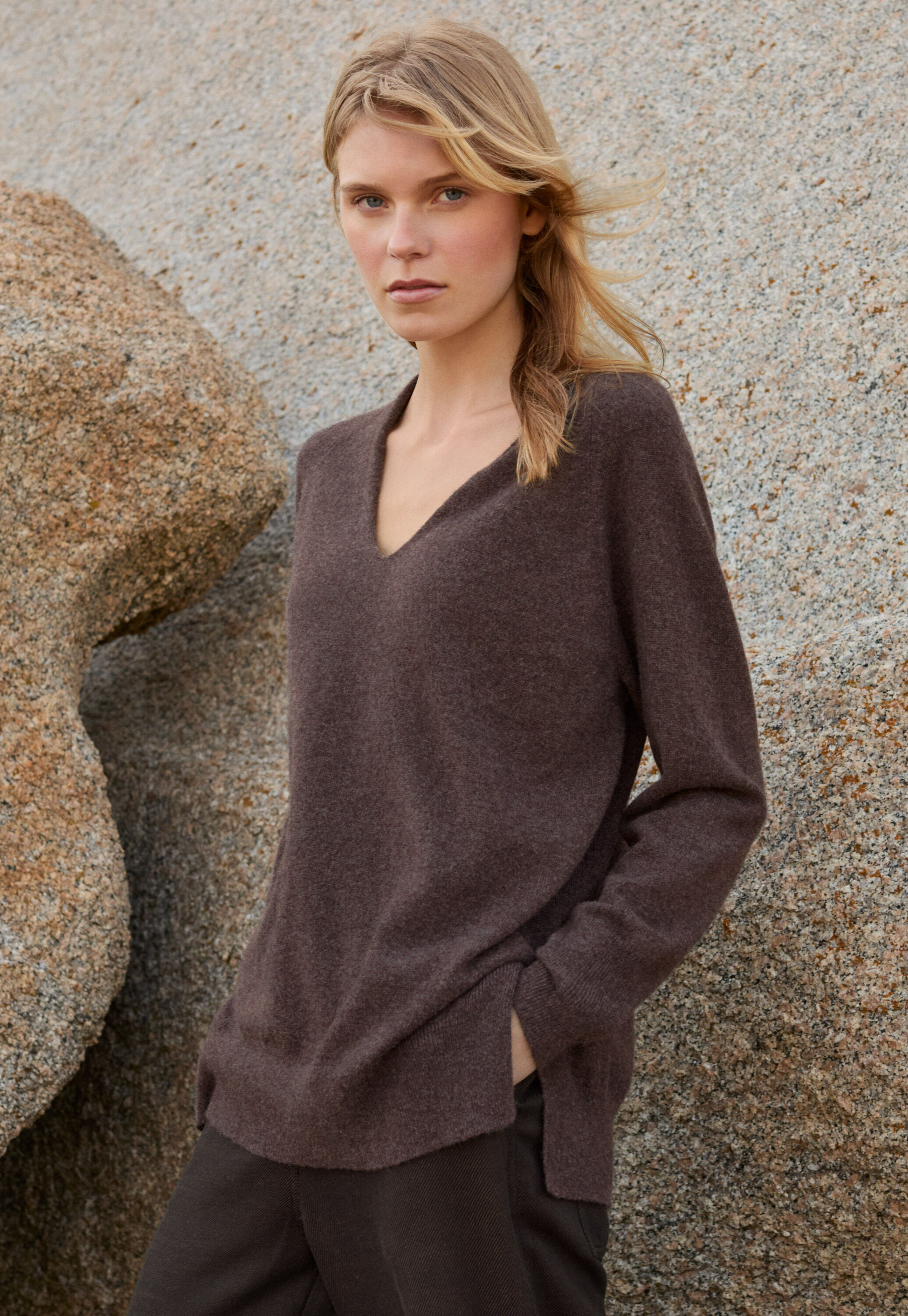 V-neck sweater