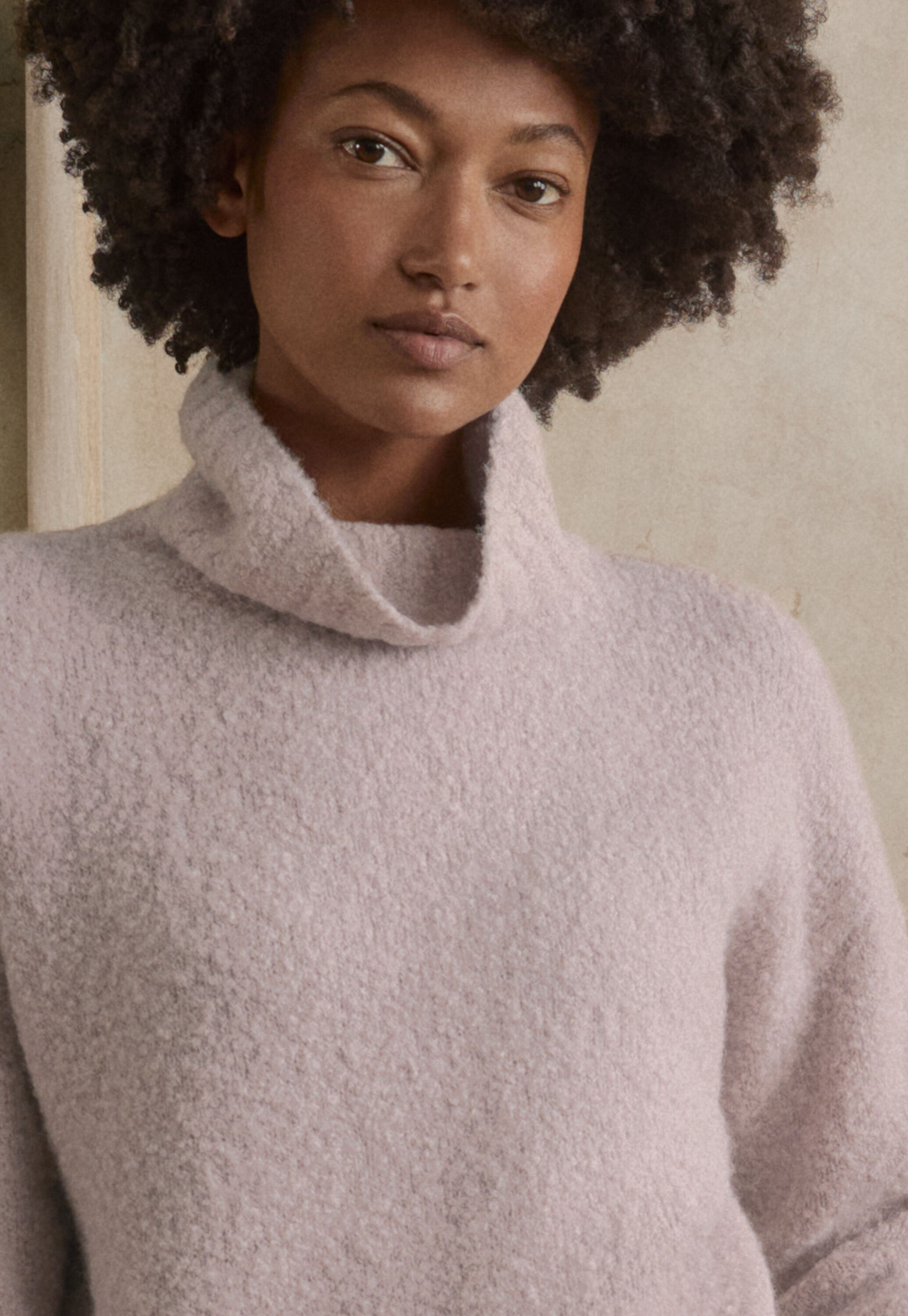 Funnel-neck sweater