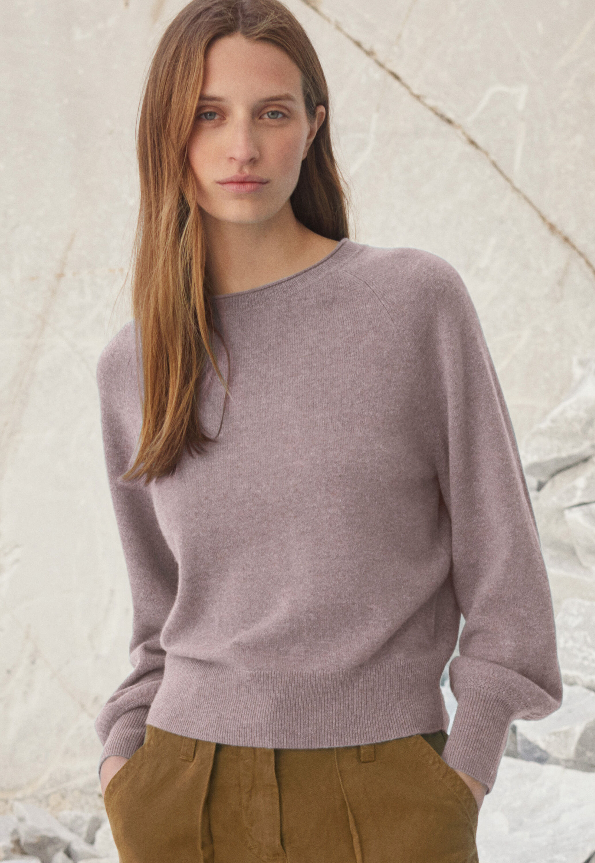 Cable sweater