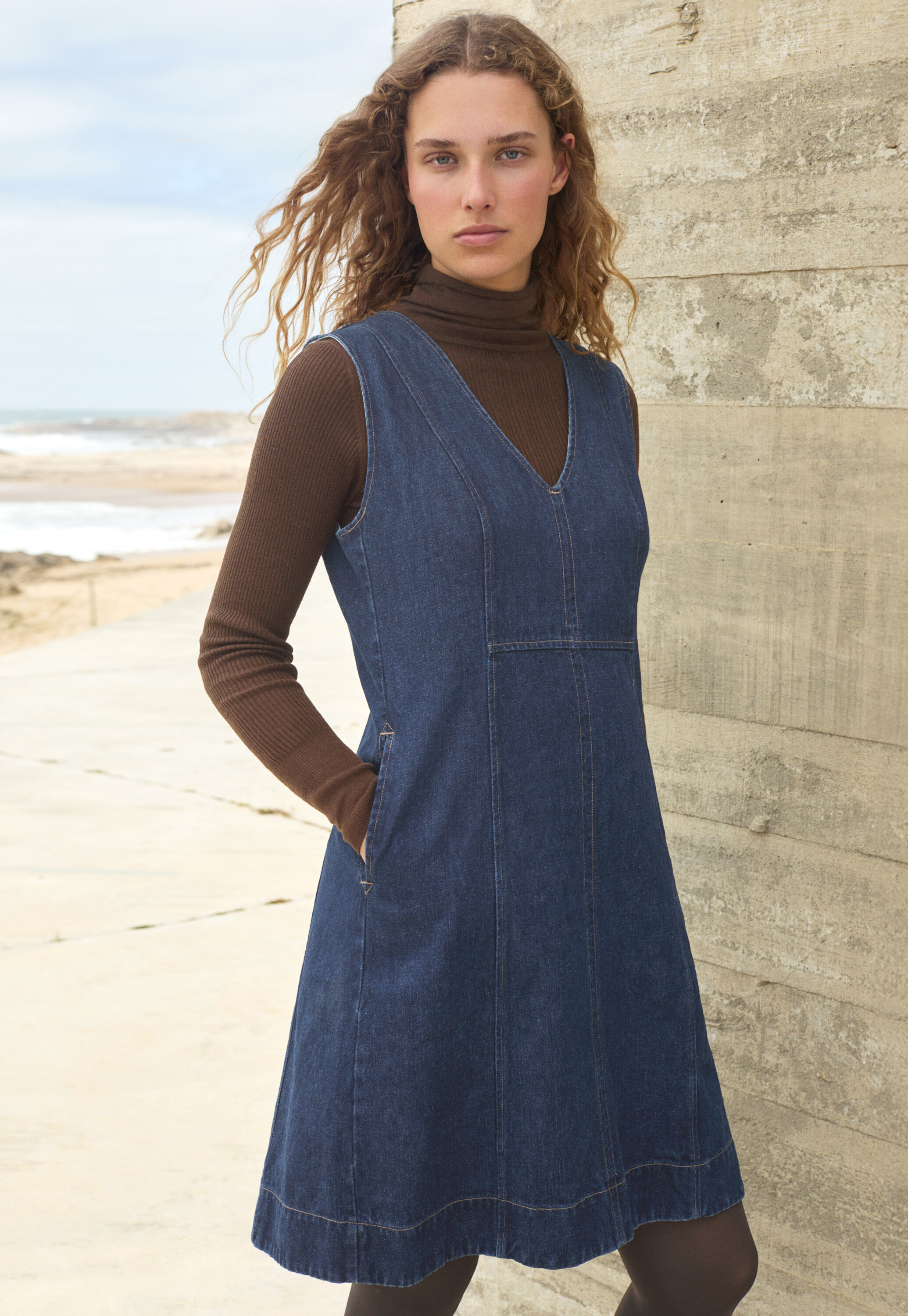 Button-through dress