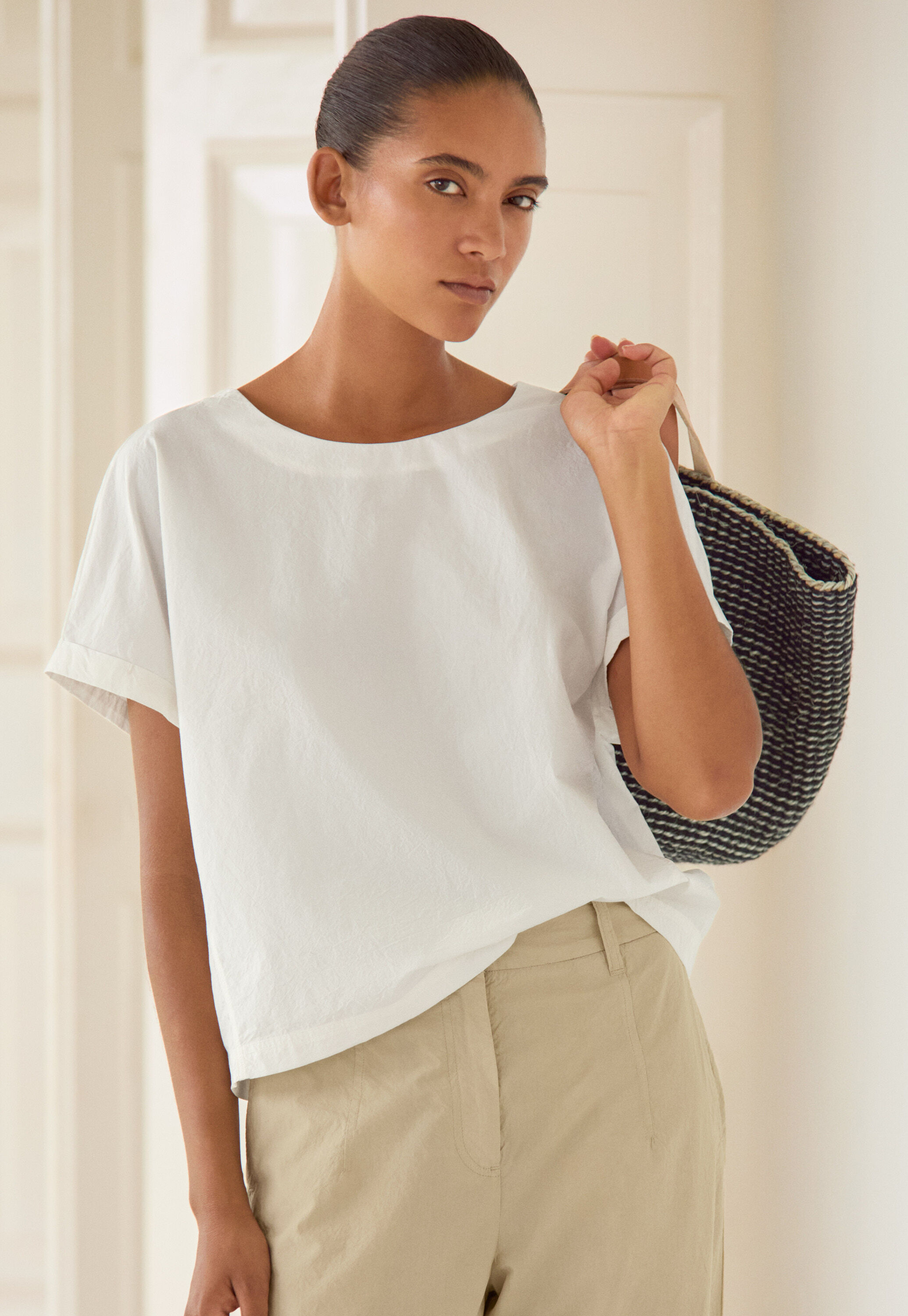Woven T-shirt