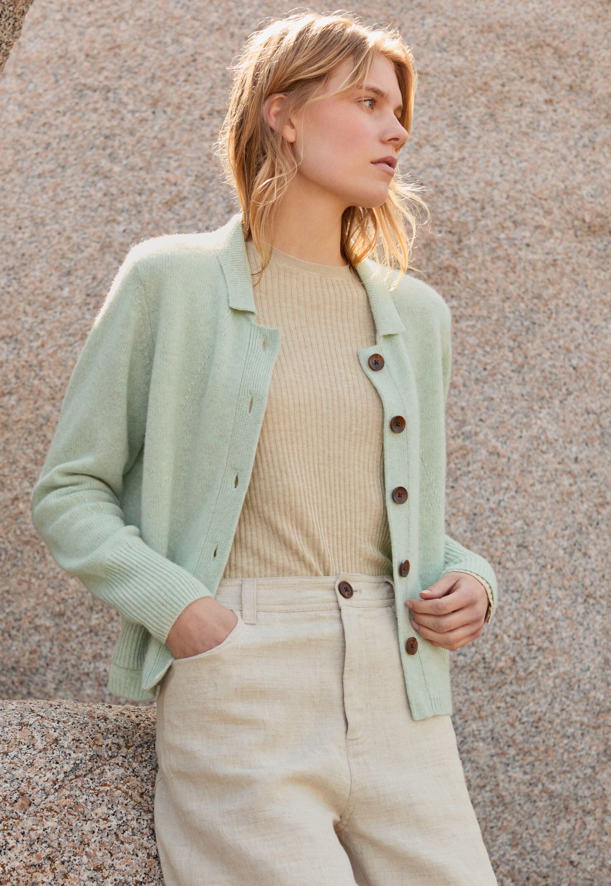 Funnel-neck sweater