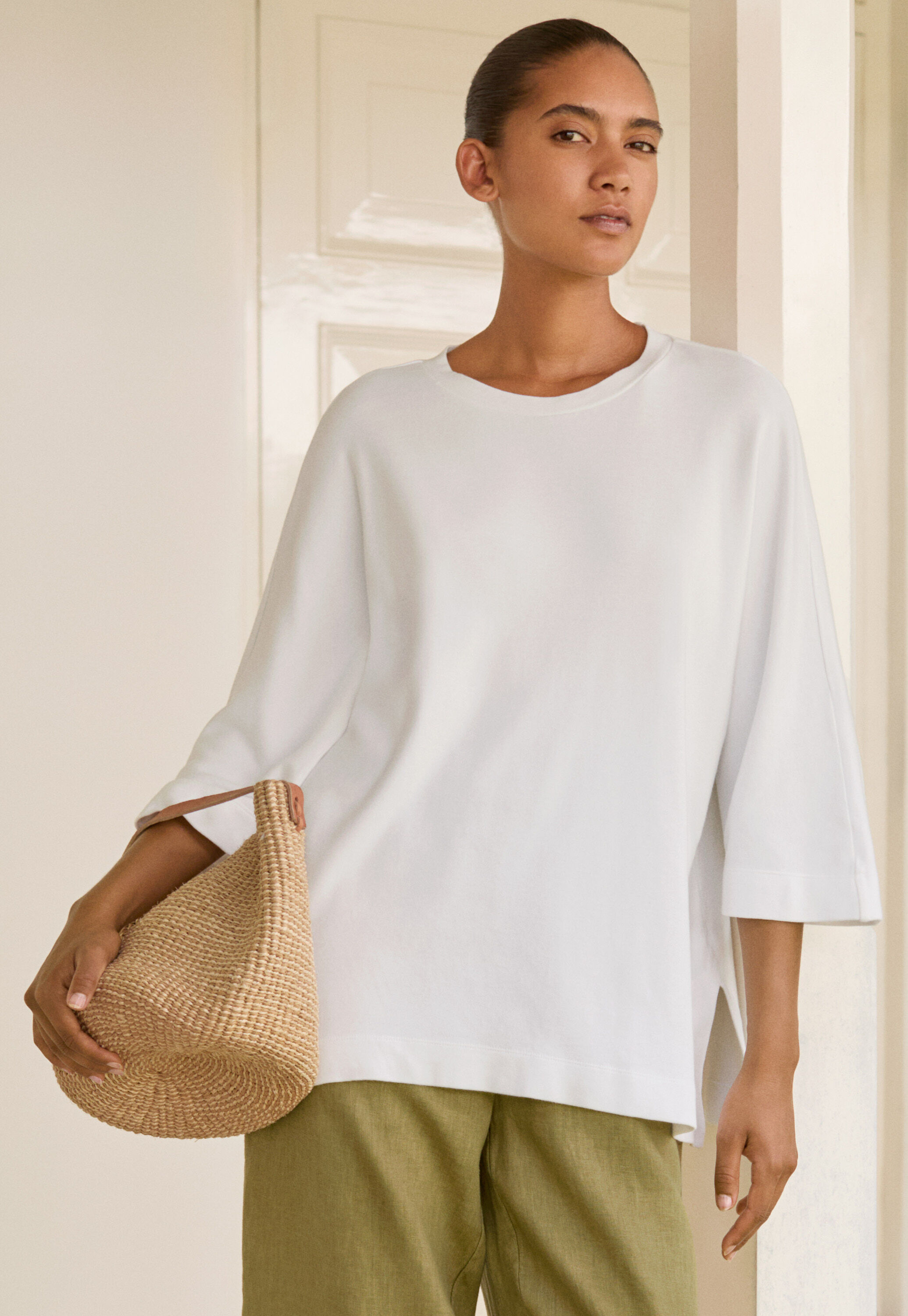 Dolman-sleeve top