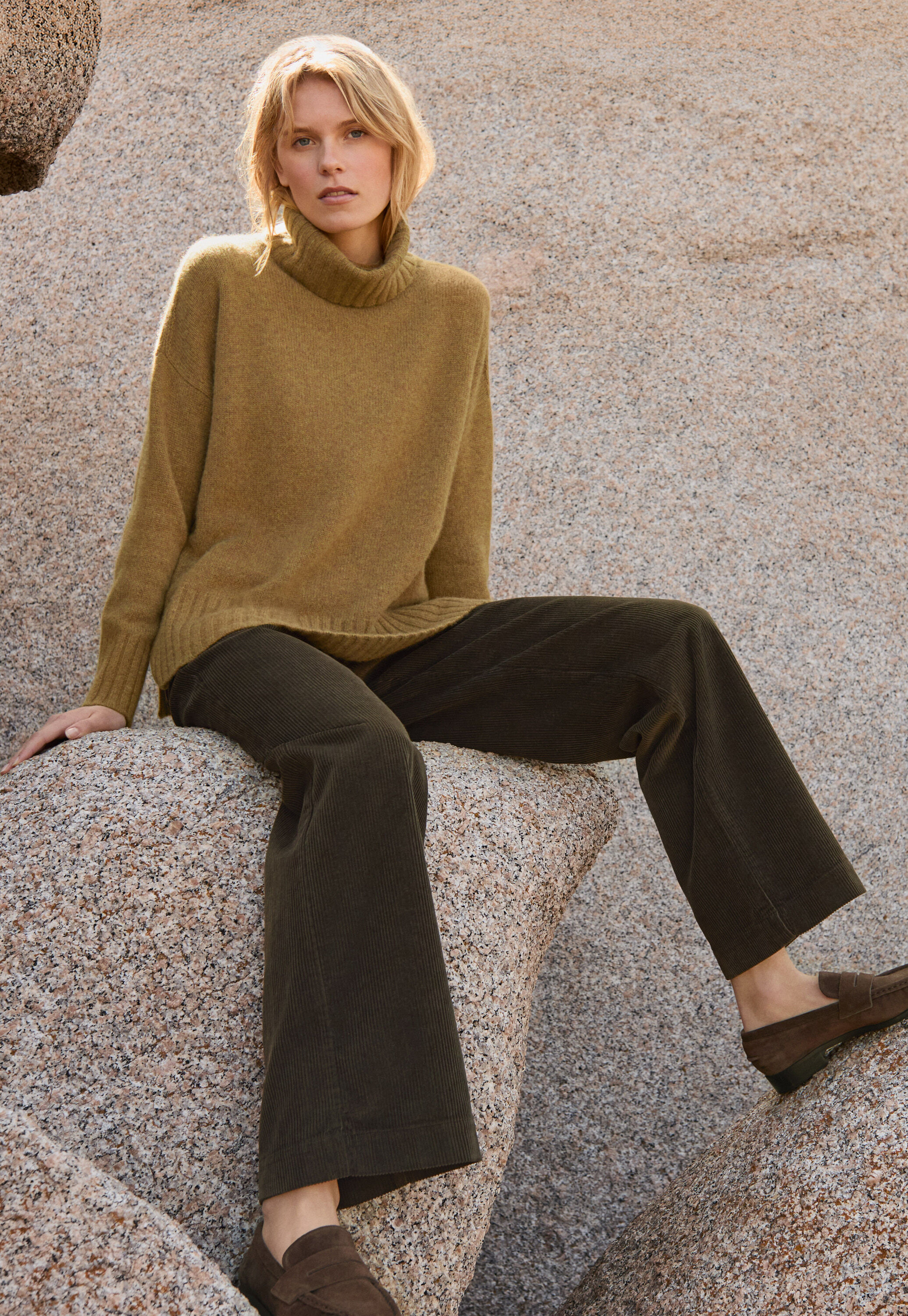 Funnel-neck sweater