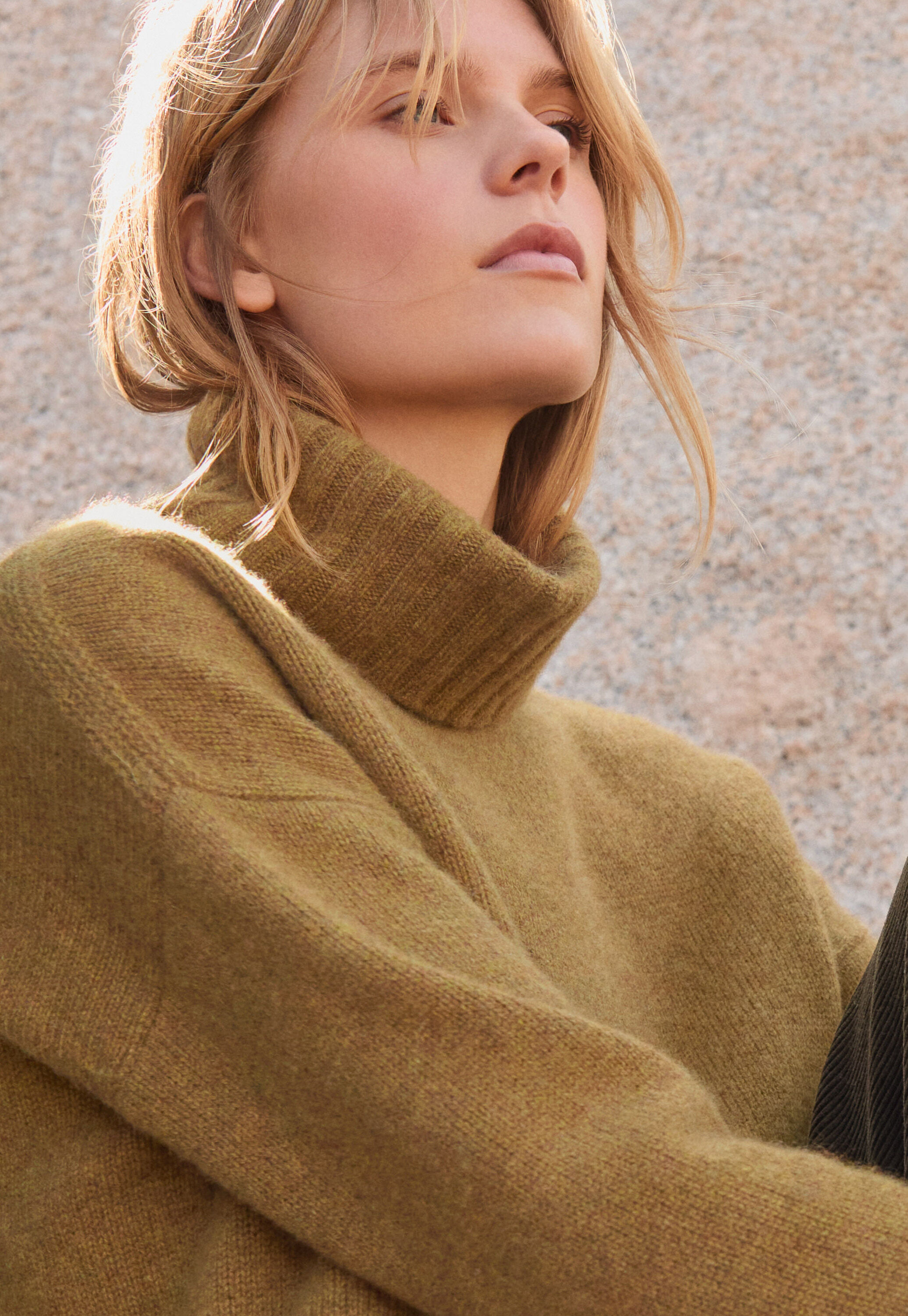 Funnel-neck sweater