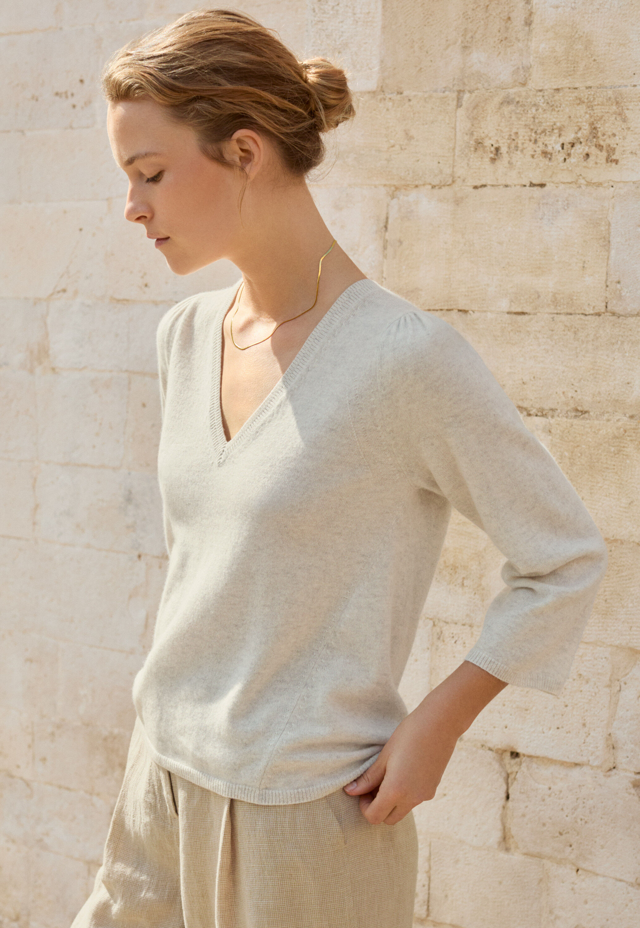 V-neck sweater