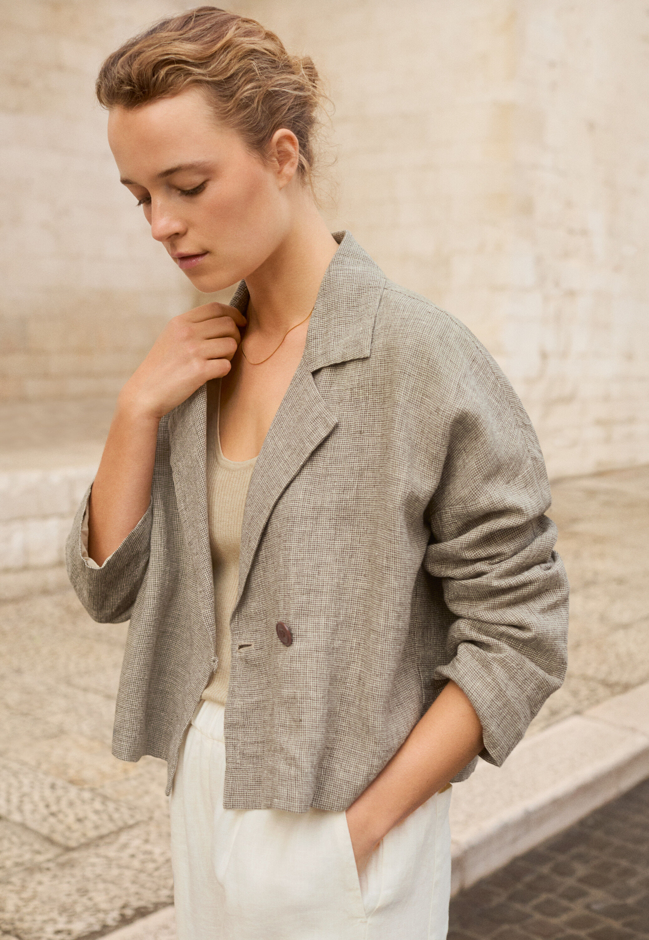 Edge-to-edge cardigan